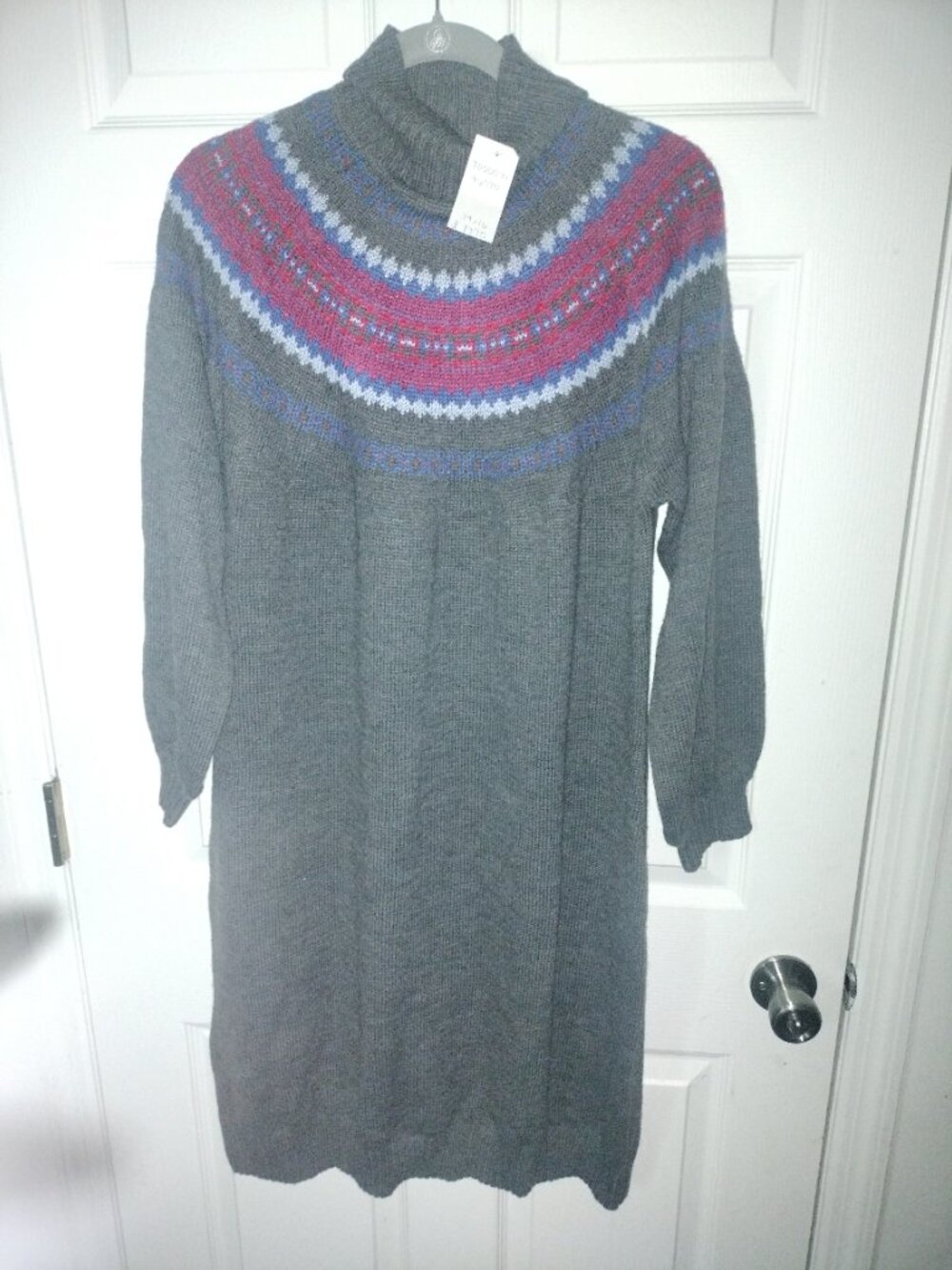 Lane Bryant NWT Fair Isle Mock Turtleneck Sweater Dress